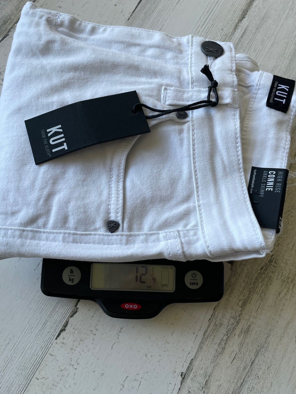 Kut from the Kloth Connie High Rise Ankle Skinny Jeans White NWT SZ 2 - Picture 11 of 13